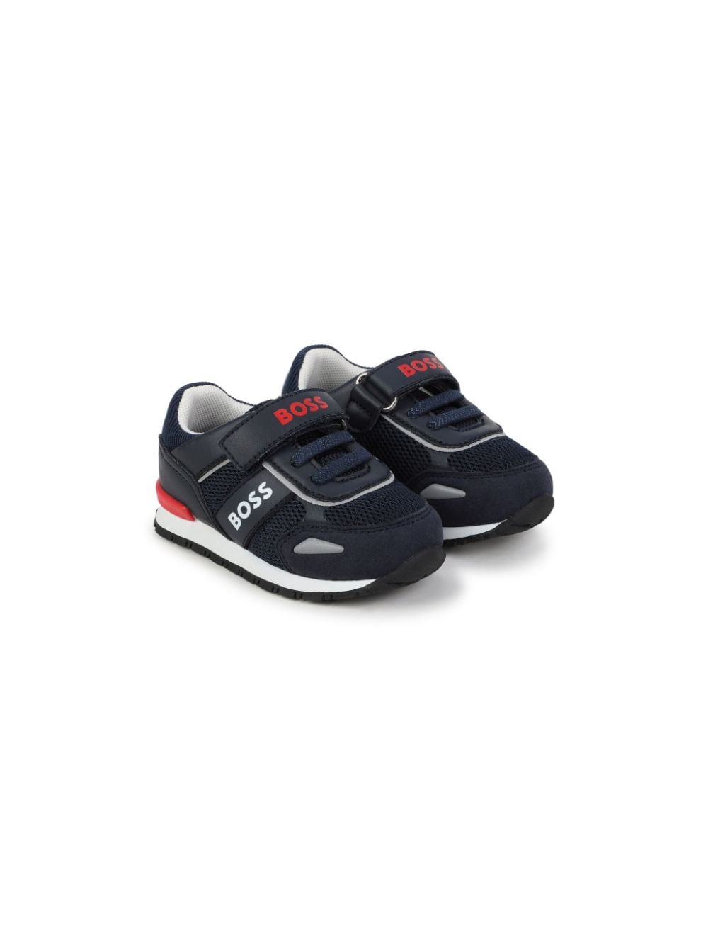 BOSS Kidswear Sneakers in Colour-Block-Optik - Blau von BOSS Kidswear