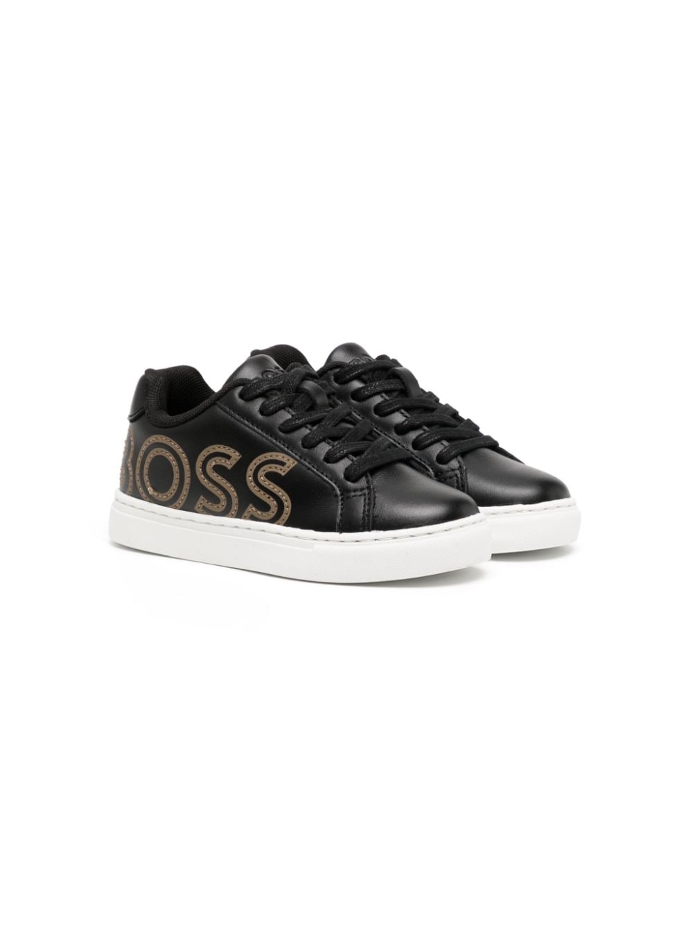 BOSS Kidswear Sneakers mit Logo-Print - Schwarz von BOSS Kidswear