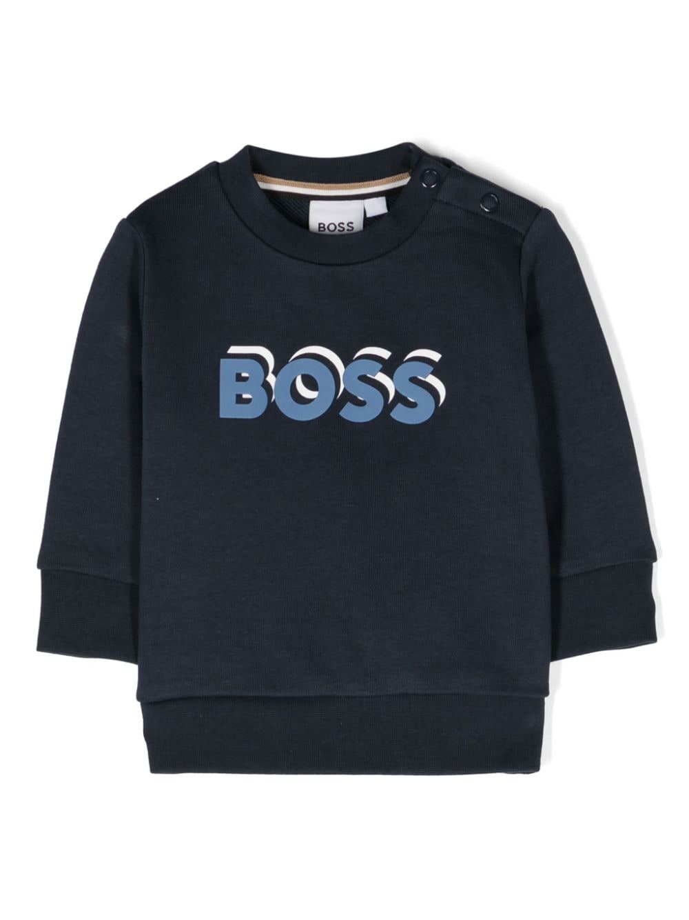 BOSS Kidswear Sweatshirt mit Logo-Print - Blau von BOSS Kidswear