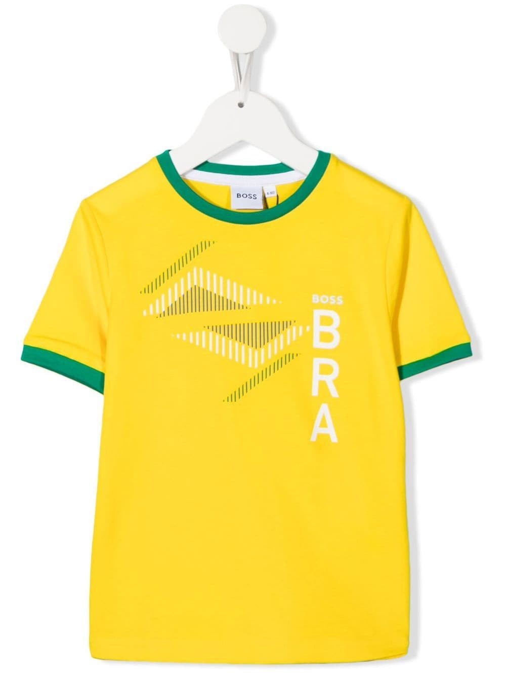 BOSS Kidswear T-Shirt mit Brasilien-Print - Gelb von BOSS Kidswear