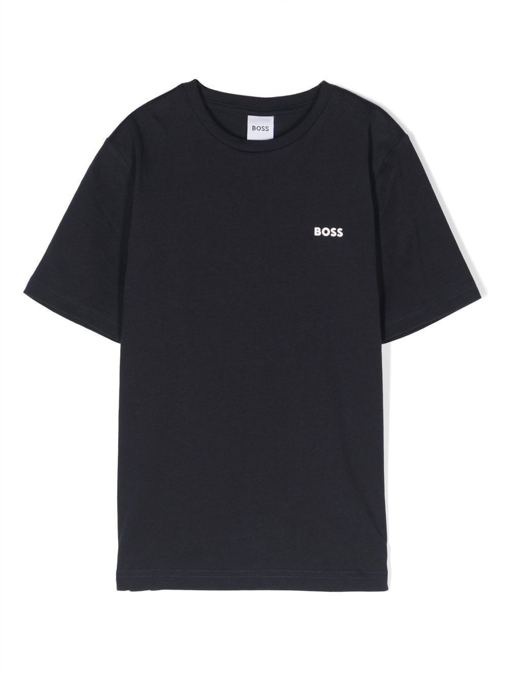 BOSS Kidswear T-Shirt mit Logo-Prägung - Blau von BOSS Kidswear