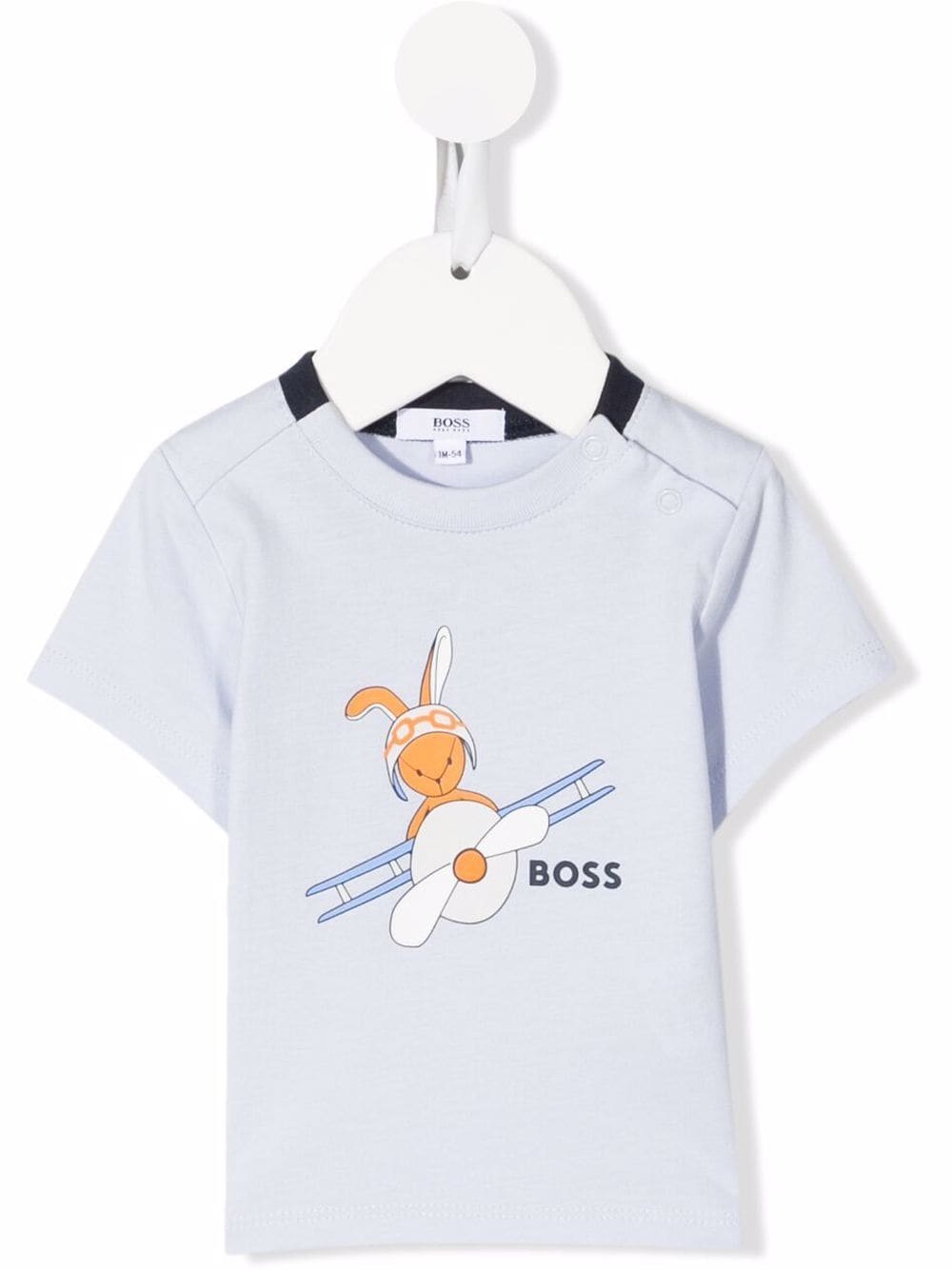 BOSS Kidswear T-Shirt mit Logo-Print - Blau von BOSS Kidswear