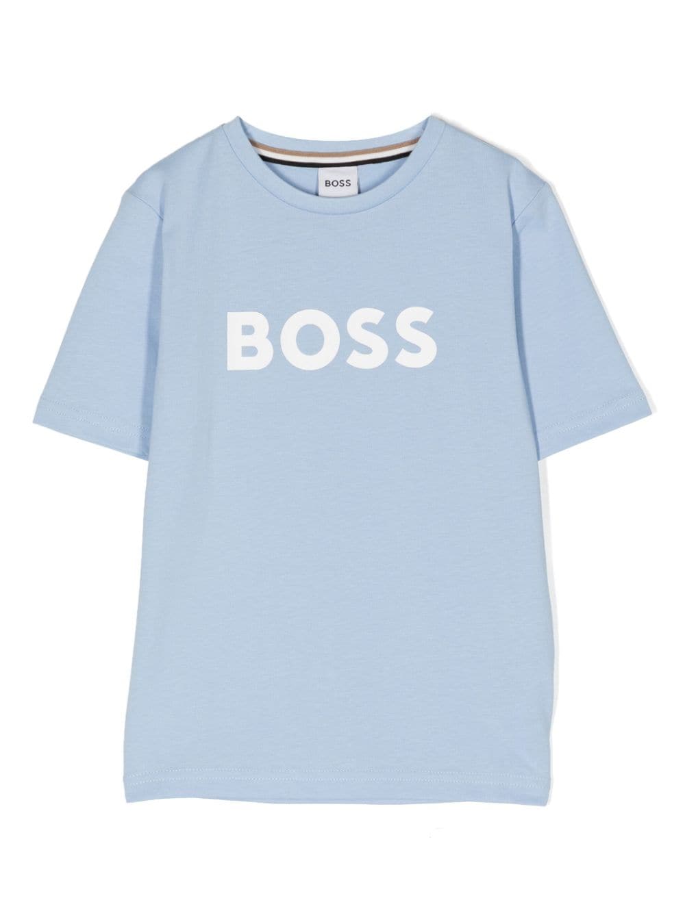 BOSS Kidswear T-Shirt mit Logo-Print - Blau von BOSS Kidswear