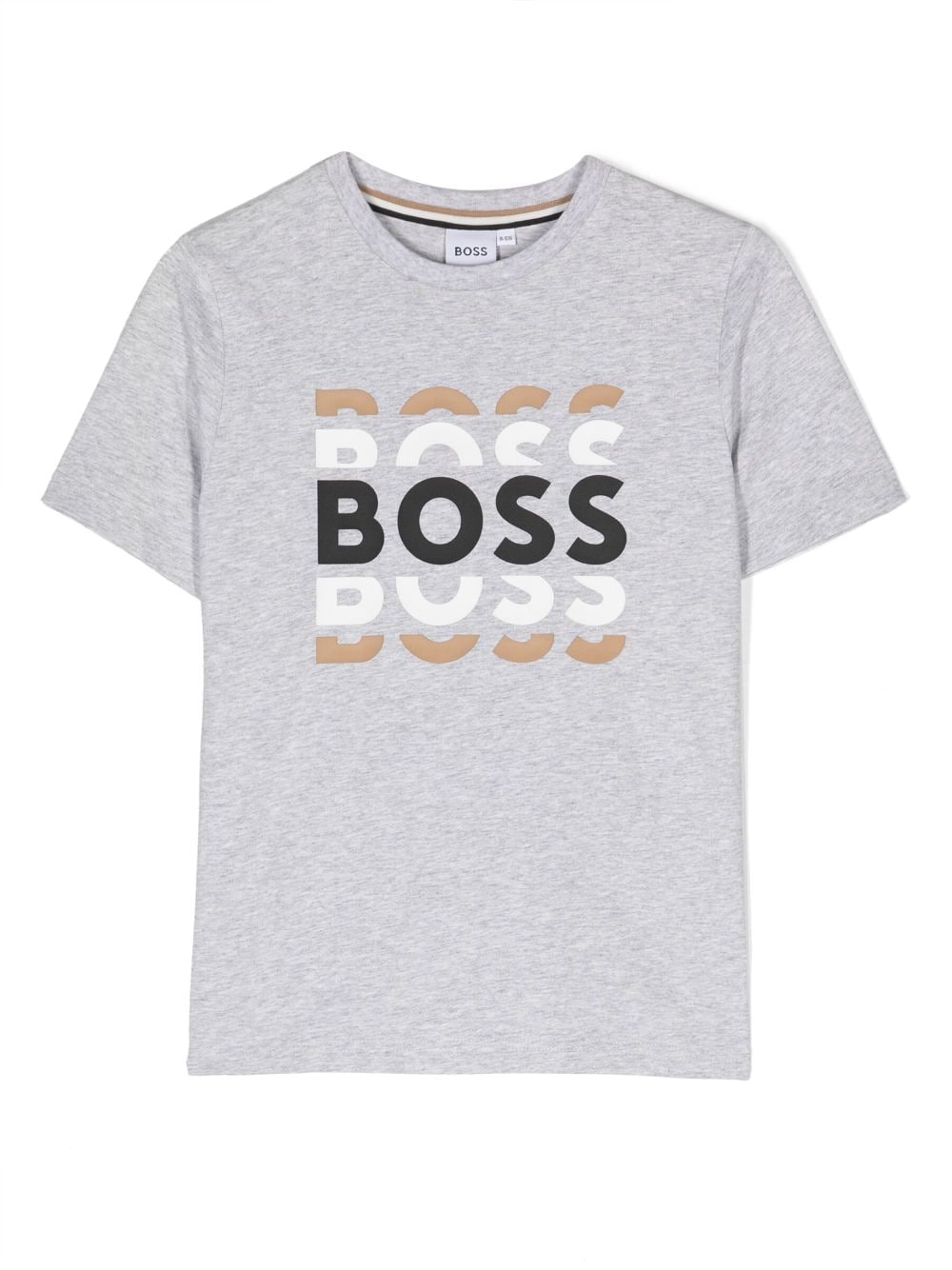 BOSS Kidswear T-Shirt mit Logo-Print - Grau von BOSS Kidswear