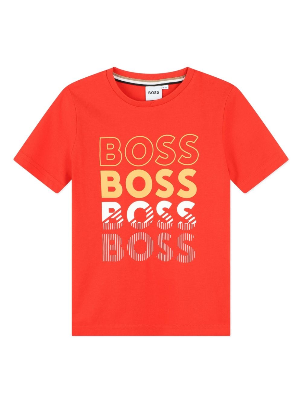 BOSS Kidswear T-Shirt mit Logo-Print - Rot von BOSS Kidswear