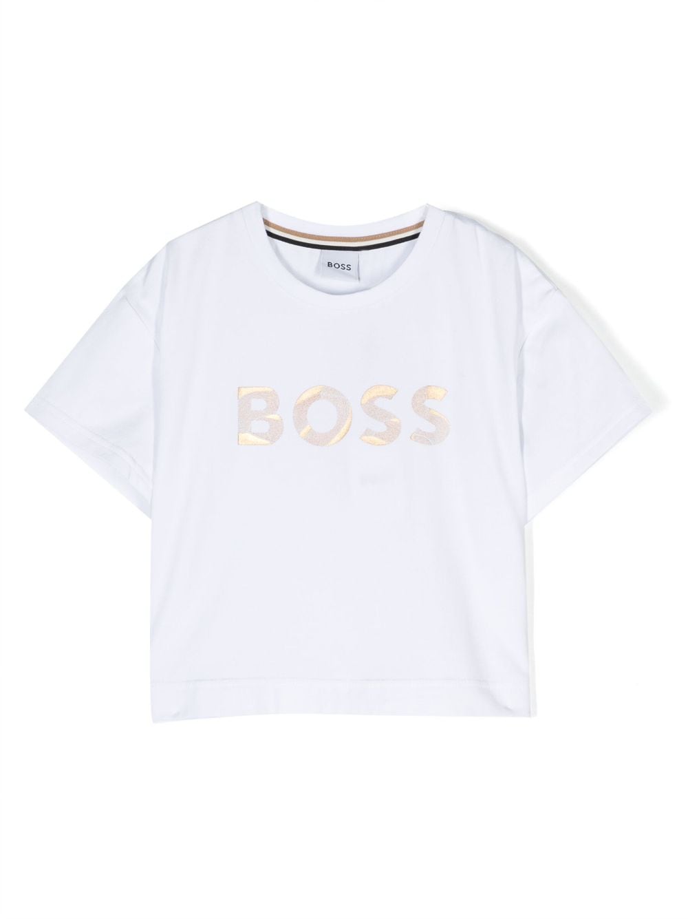 BOSS Kidswear T-Shirt mit Logo-Print - Weiß von BOSS Kidswear