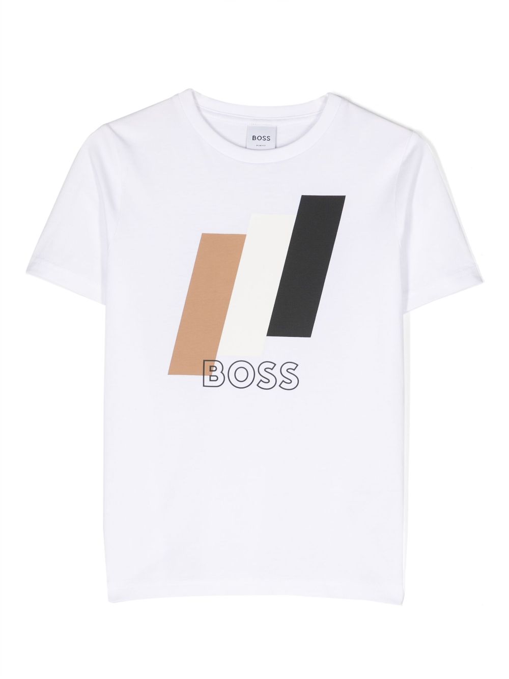 BOSS Kidswear T-Shirt mit Logo-Print - Weiß von BOSS Kidswear