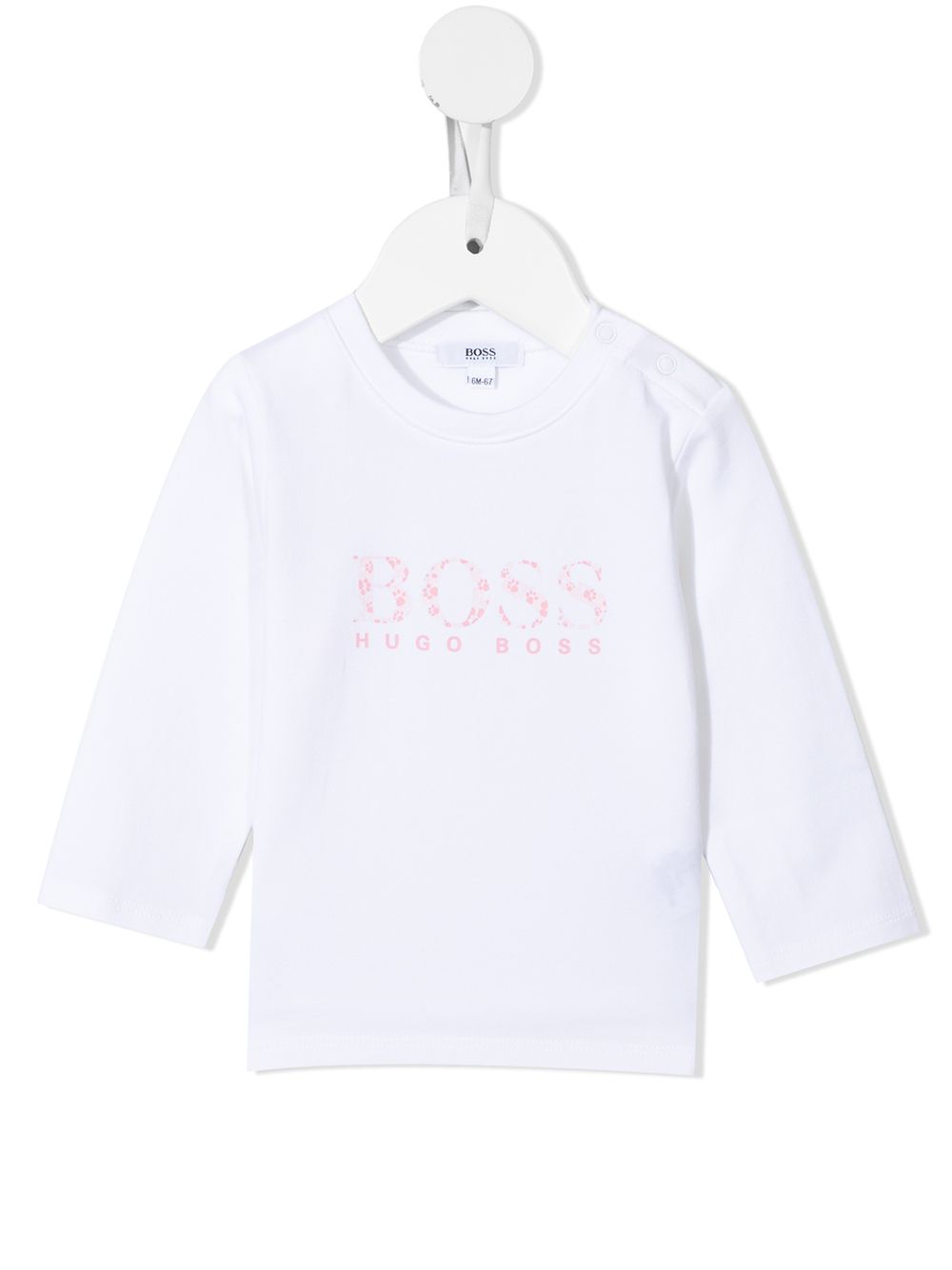 BOSS Kidswear T-Shirt mit Pfoten-Print - Weiß von BOSS Kidswear