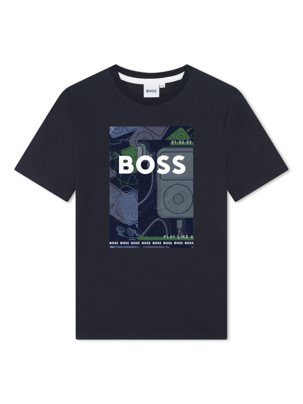 BOSS Kidswear T-Shirt mit grafischem Print - Schwarz von BOSS Kidswear