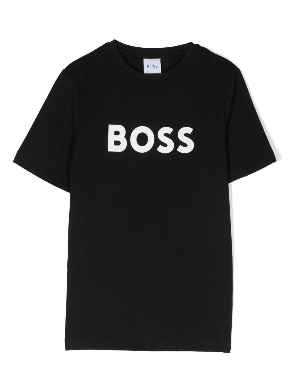 BOSS Kidswear T-Shirt mit Logo-Prägung - Schwarz von BOSS Kidswear