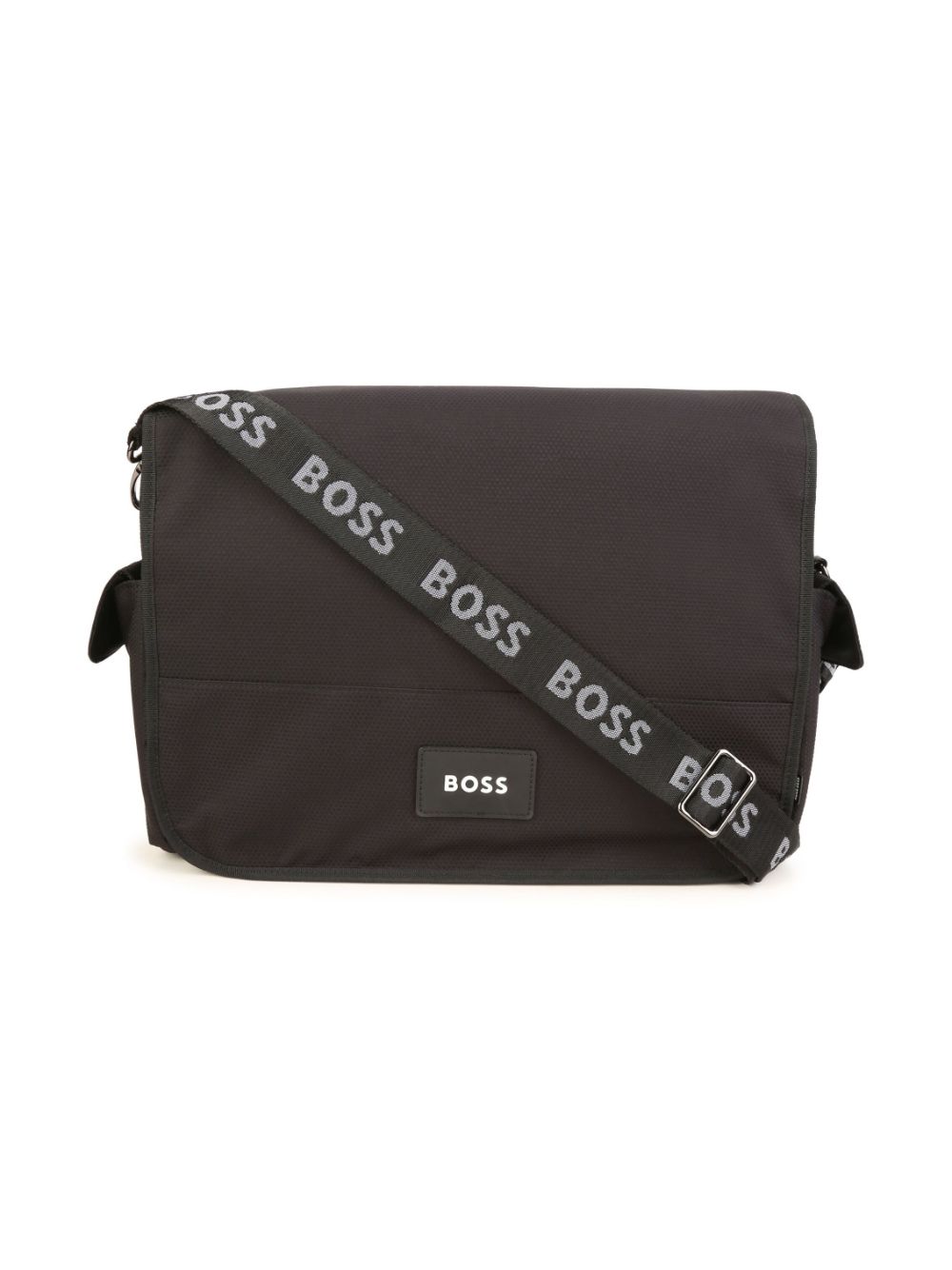 BOSS Kidswear Wickeltasche mit Logo-Patch - Schwarz von BOSS Kidswear