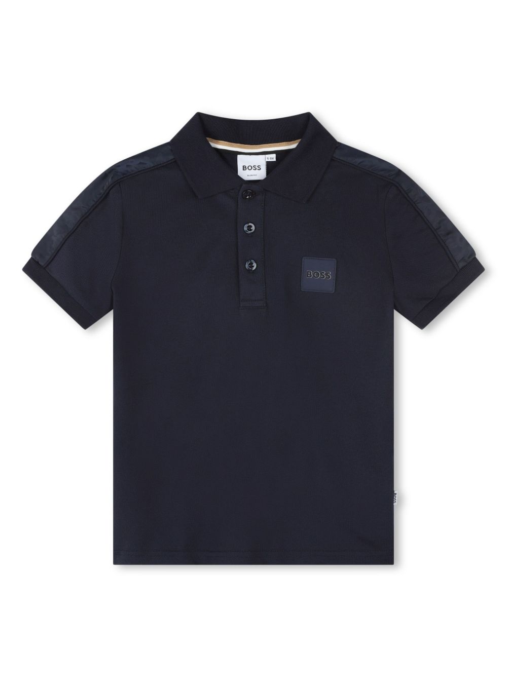 BOSS Kidswear Poloshirt mit Logo-Patch - Blau von BOSS Kidswear