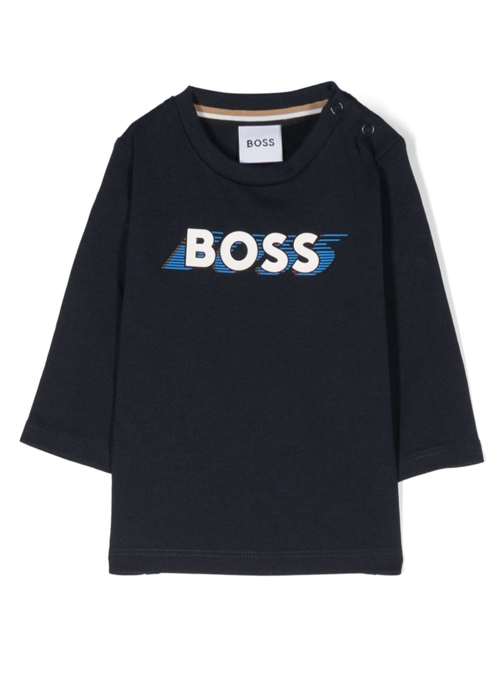 BOSS Kidswear T-Shirt mit Logo-Print - Blau von BOSS Kidswear