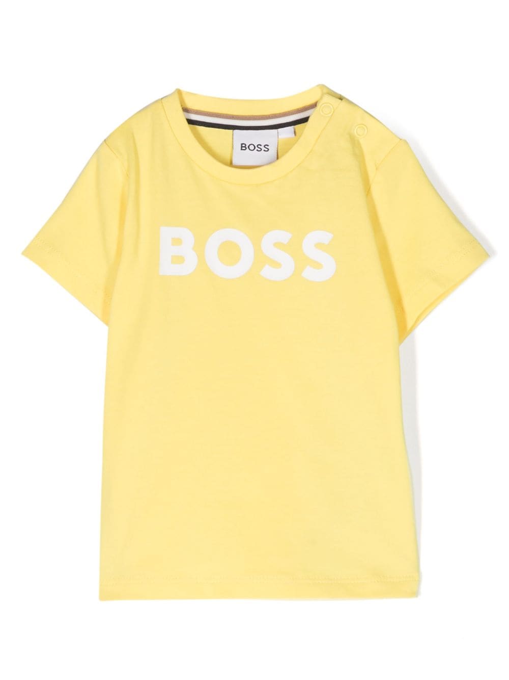 BOSS Kidswear T-Shirt mit Logo-Print - Gelb von BOSS Kidswear