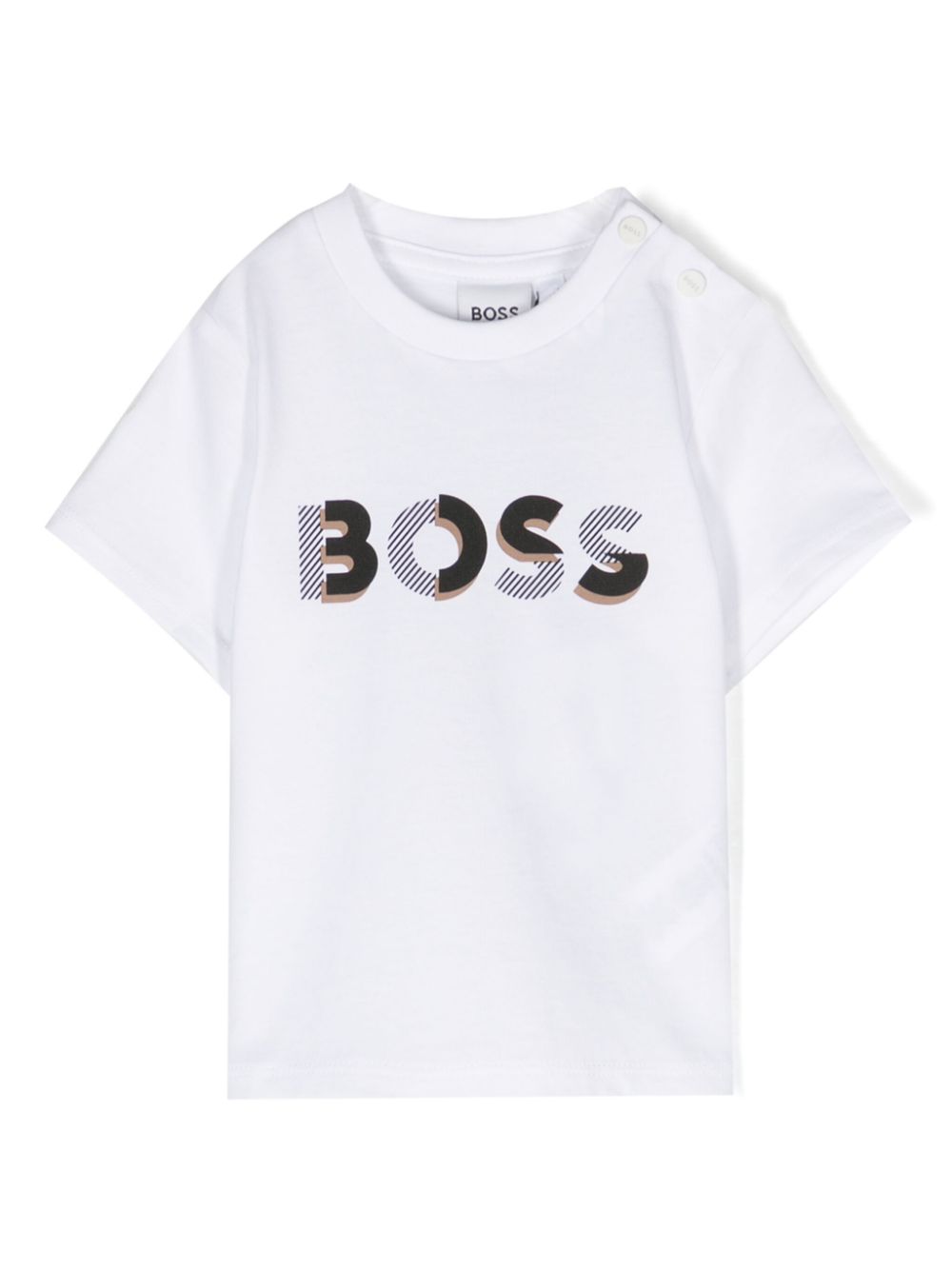 BOSS Kidswear T-Shirt mit Logo-Print - Weiß von BOSS Kidswear