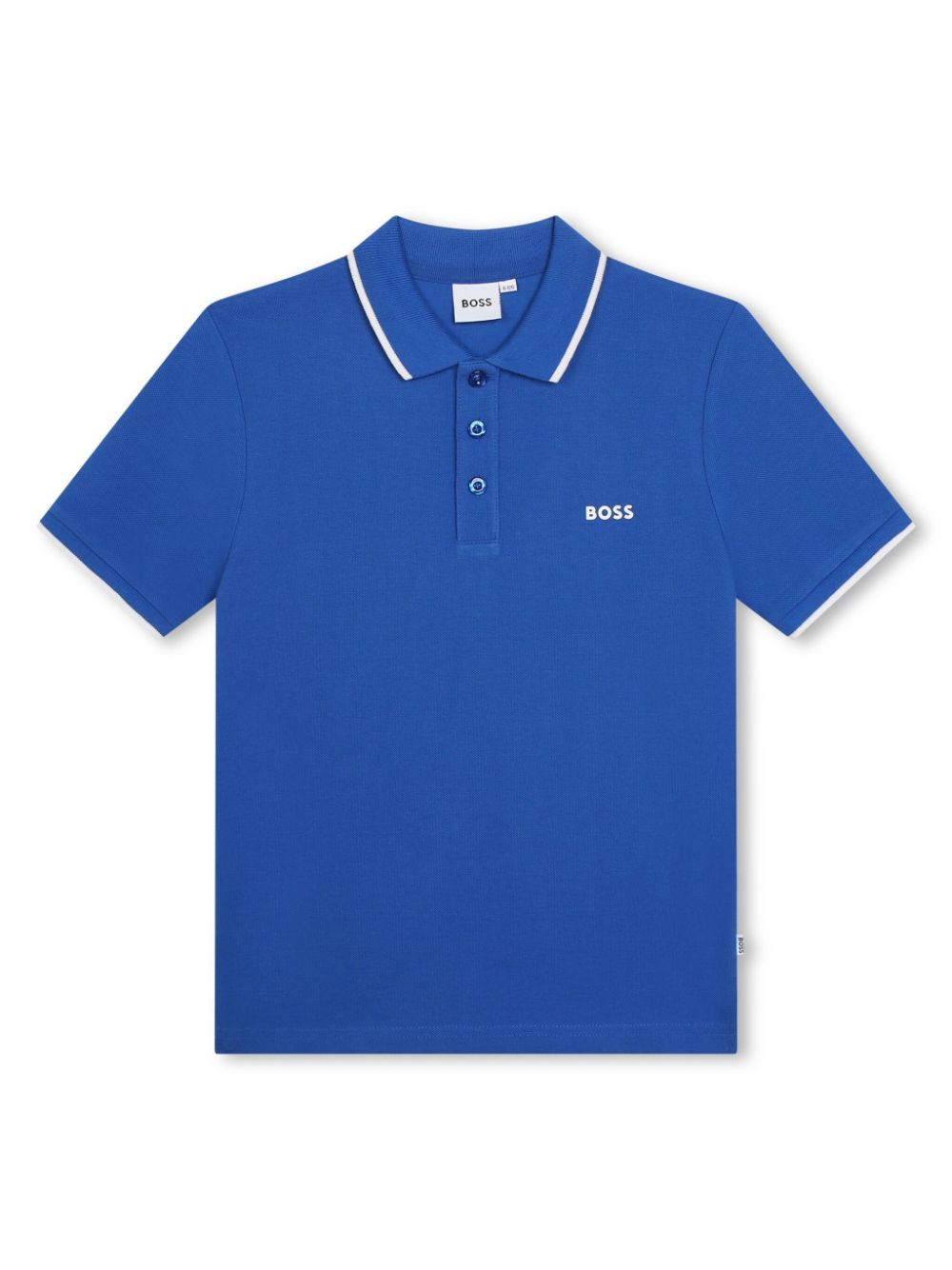 BOSS Kidswear Poloshirt mit Logo-Print - Blau von BOSS Kidswear