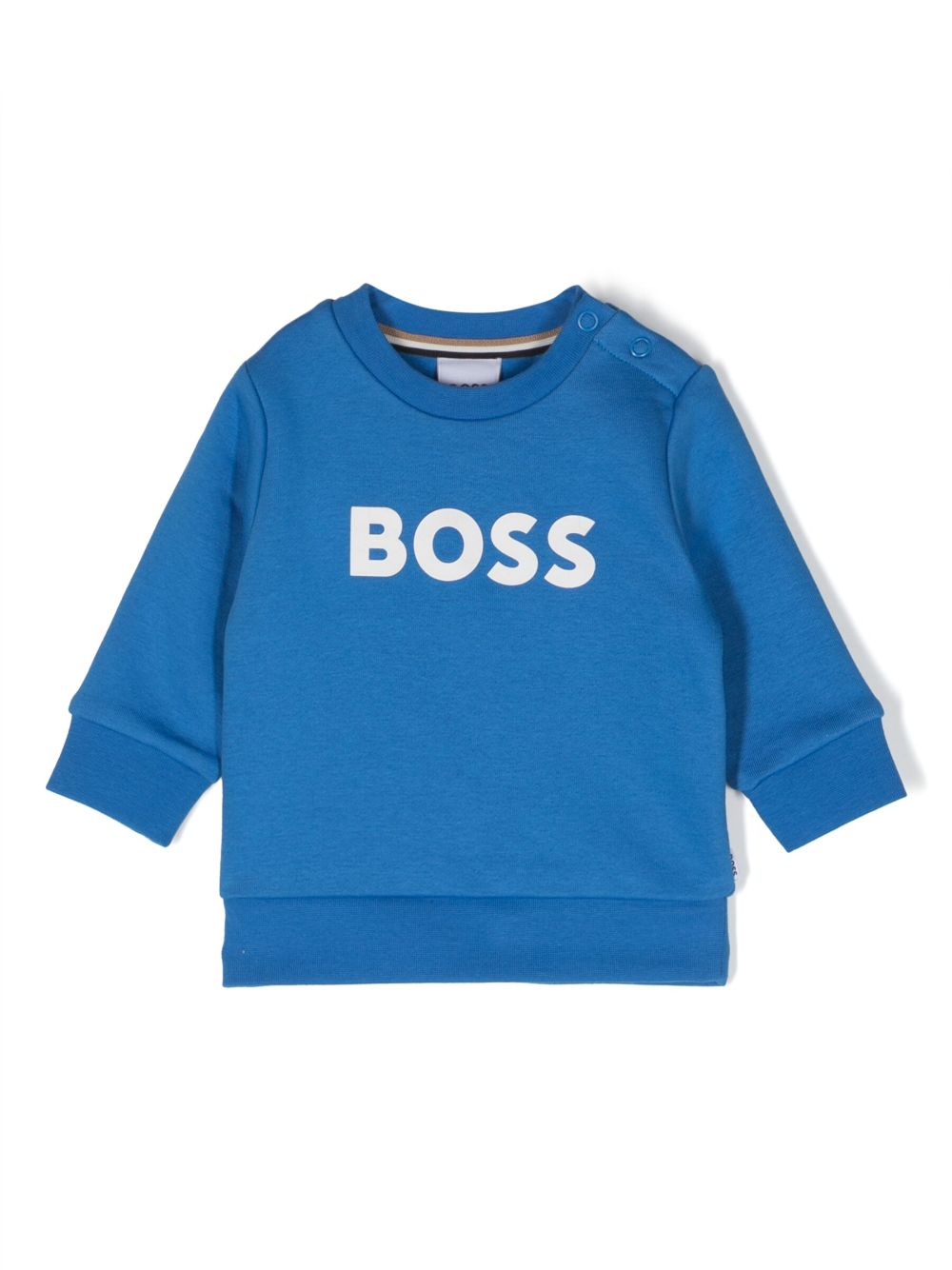 BOSS Kidswear Sweatshirt mit Logo-Print - Blau von BOSS Kidswear