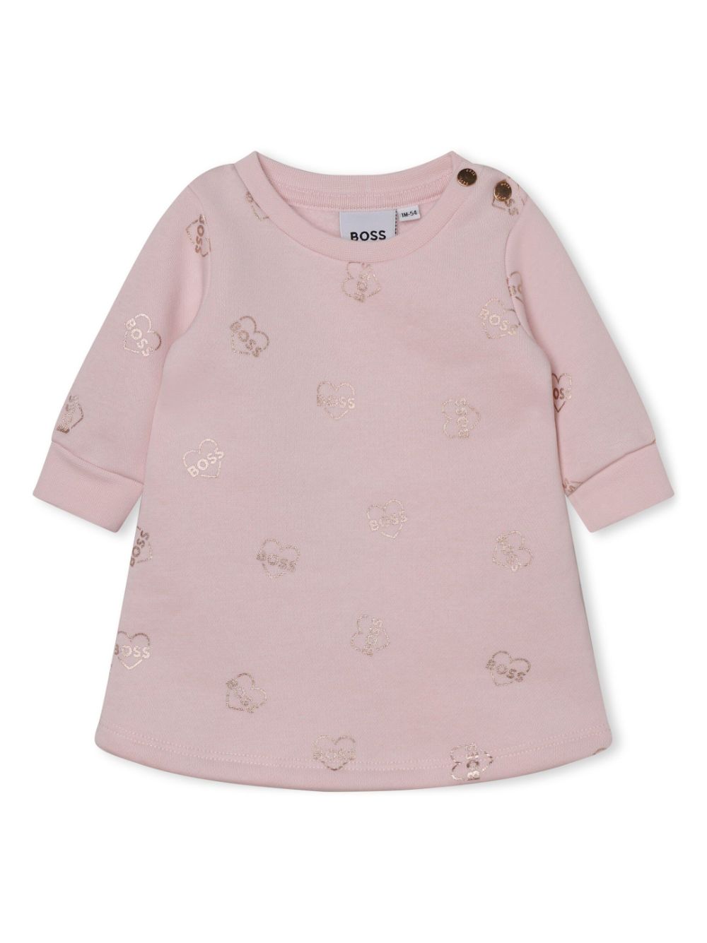 BOSS Kidswear Kleid mit Logo-Print - Rosa von BOSS Kidswear