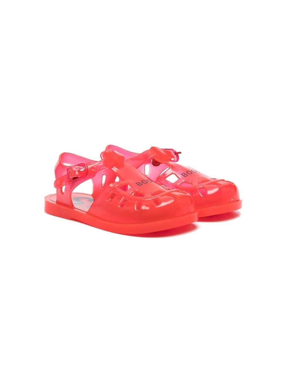 BOSS Kidswear Jelly-Schuhe mit Logo-Print - Rot von BOSS Kidswear