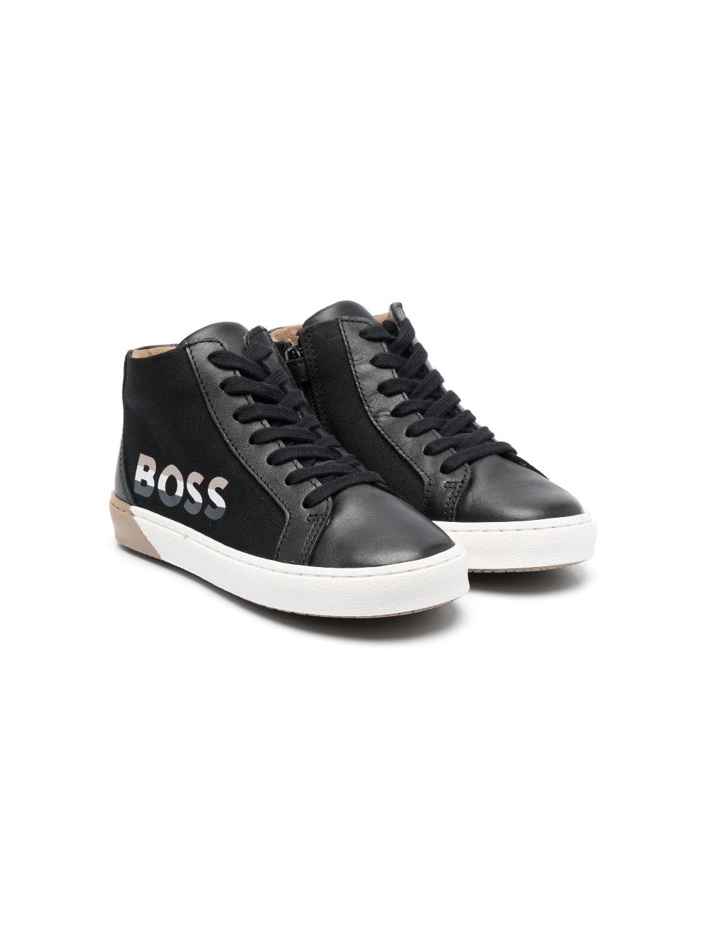 BOSS Kidswear High-Top-Sneakers mit Logo - Schwarz von BOSS Kidswear