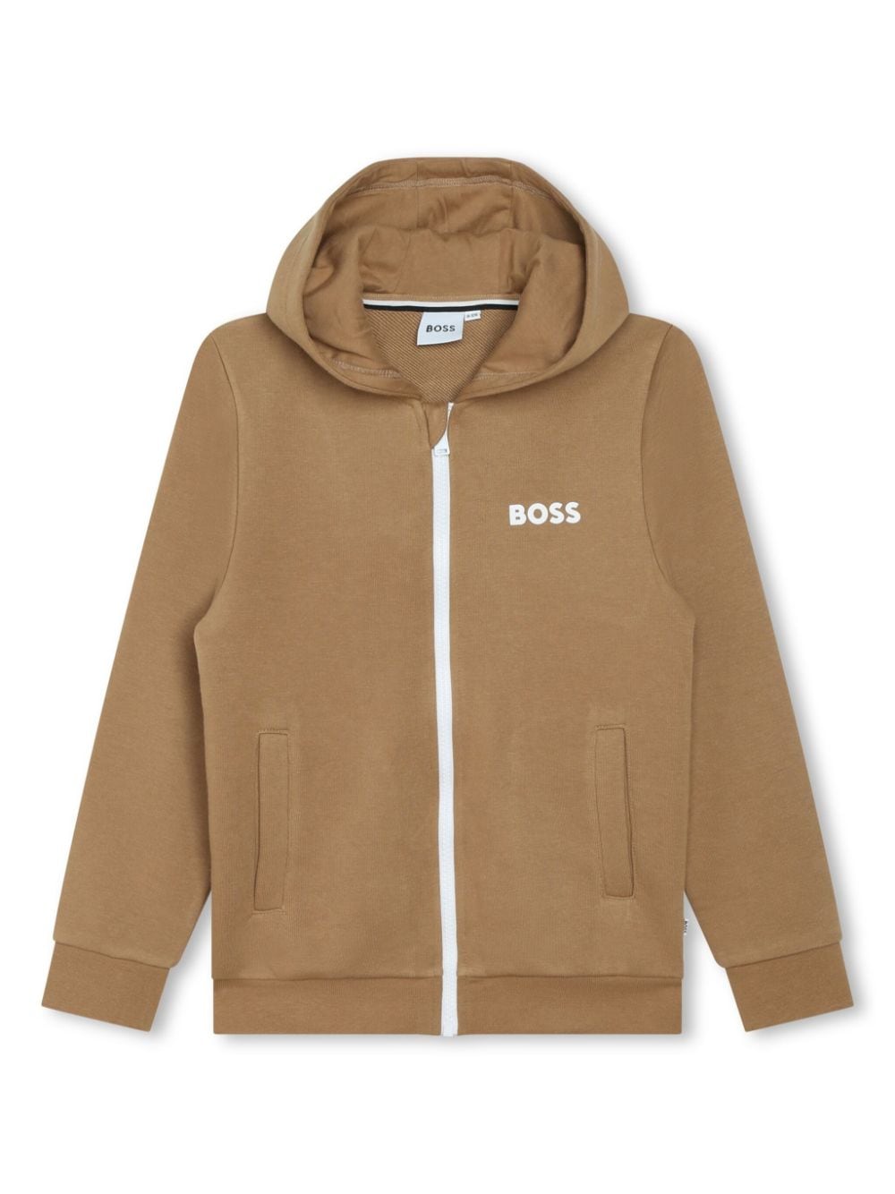 BOSS Kidswear Hoodie mit Logo-Print - Nude von BOSS Kidswear