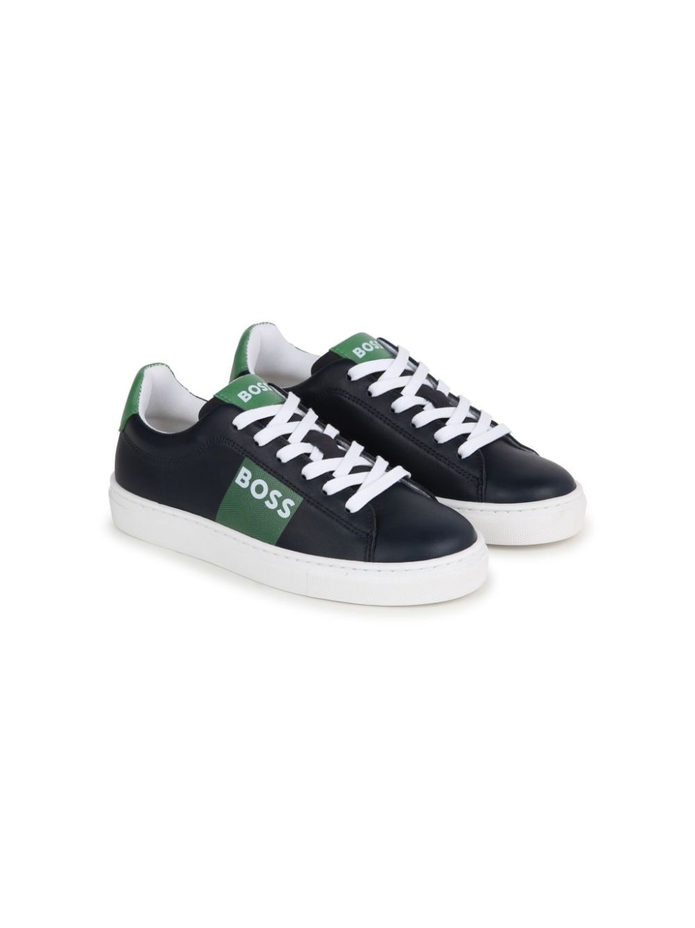 BOSS Kidswear Sneakers mit Logo-Print - Blau von BOSS Kidswear