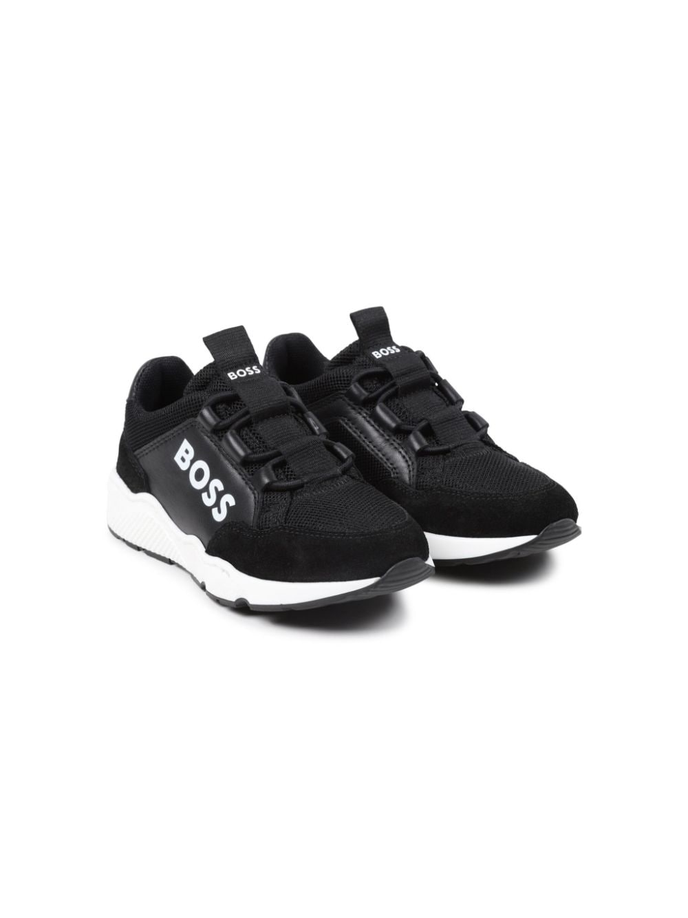 BOSS Kidswear Sneakers mit Logo-Print - Schwarz von BOSS Kidswear