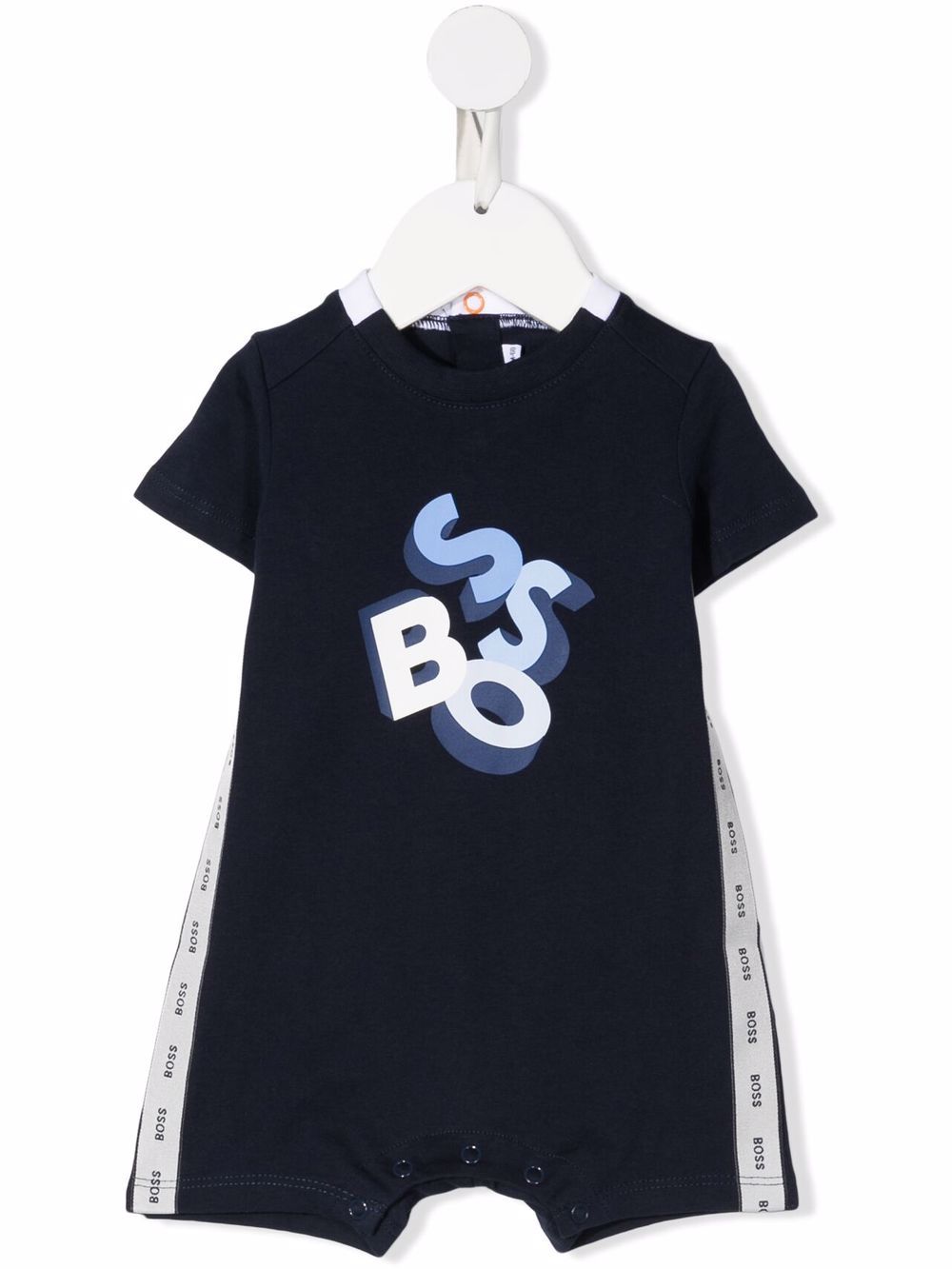 BOSS Kidswear Strampler mit Logo-Print - Blau von BOSS Kidswear