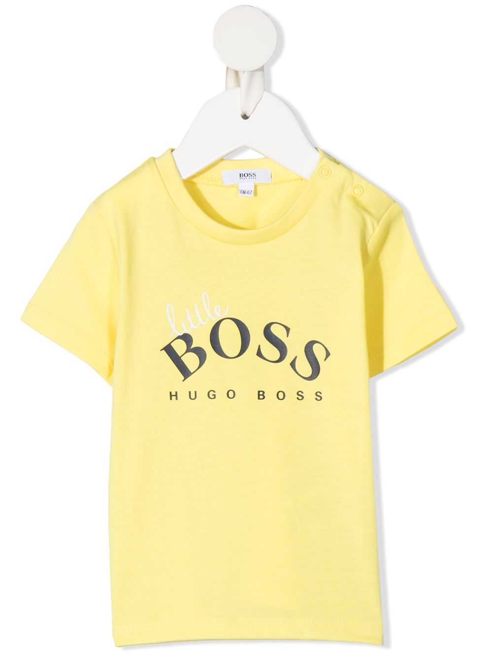 BOSS Kidswear T-Shirt mit Logo-Print - Gelb von BOSS Kidswear