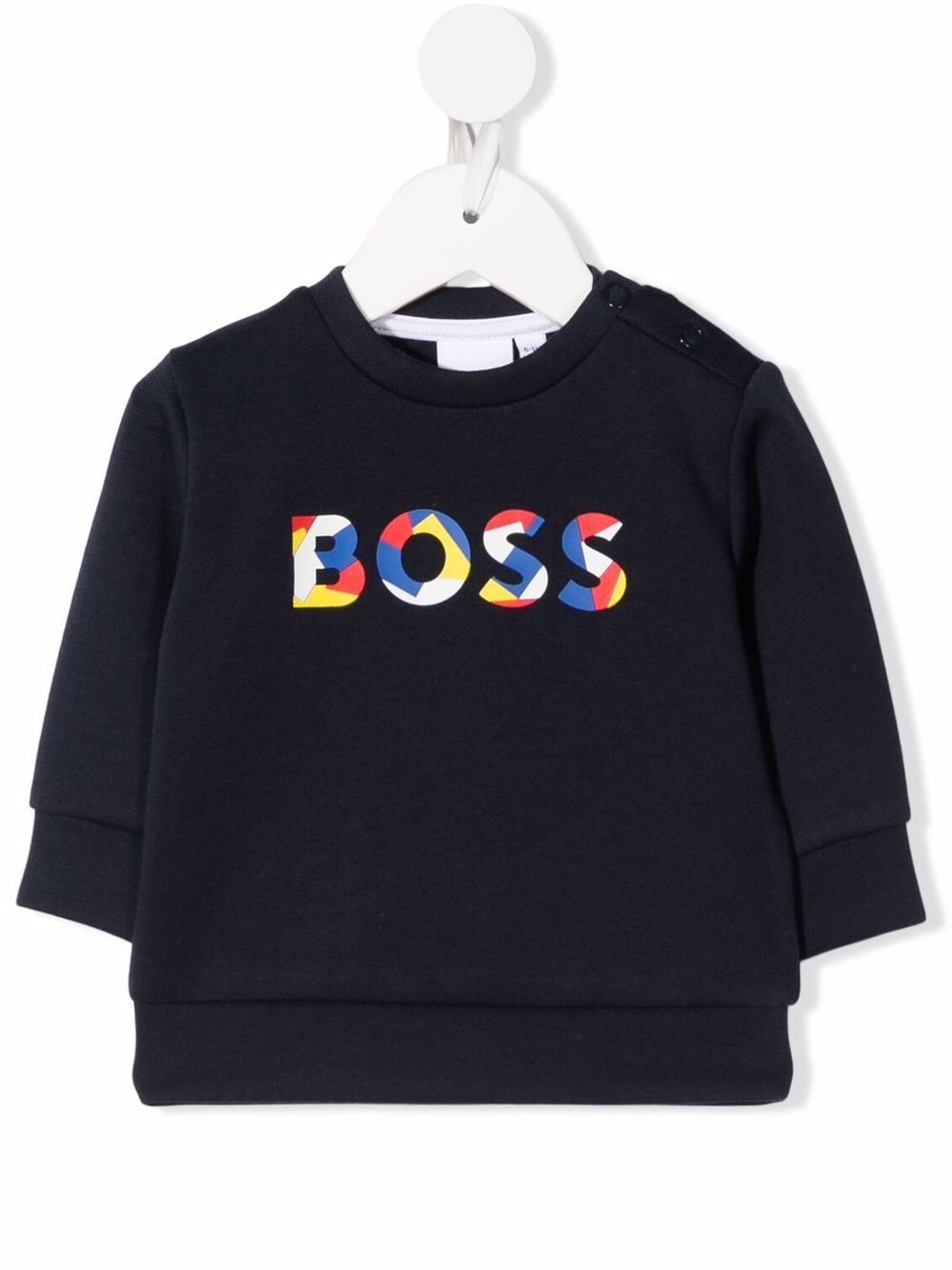 BOSS Kidswear Sweatshirt mit Logo-Print - Blau von BOSS Kidswear