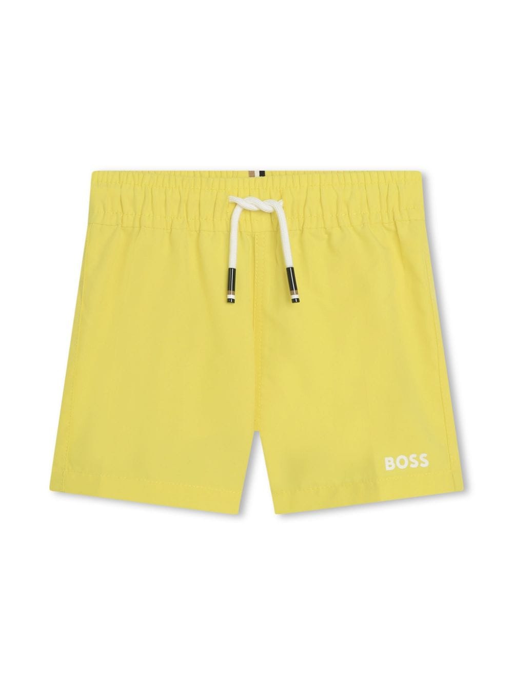 BOSS Kidswear Badeshorts mit Logo-Print - Gelb von BOSS Kidswear