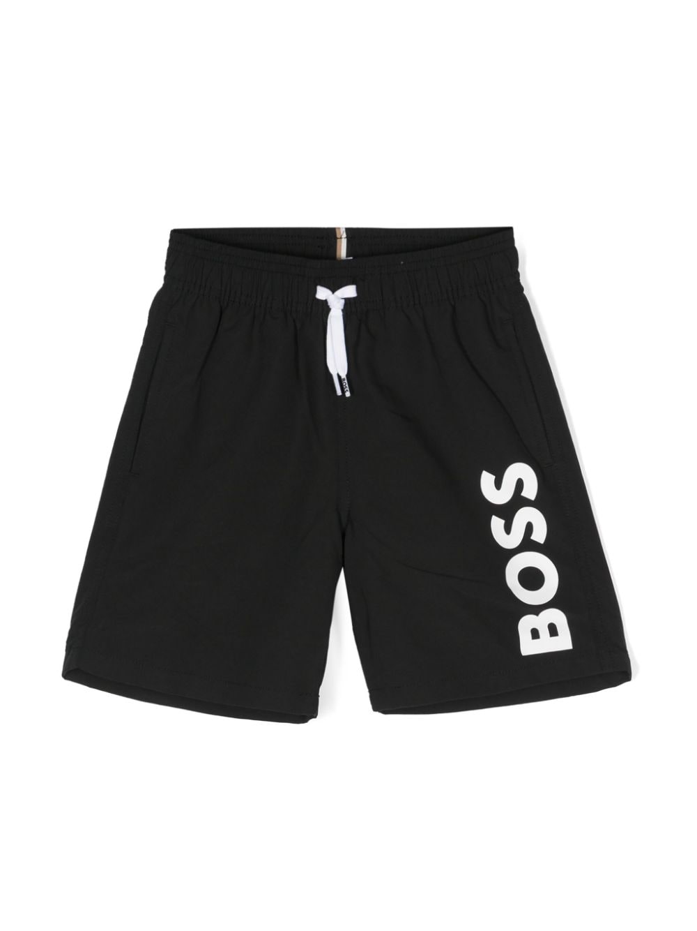 BOSS Kidswear Badeshorts mit Logo-Print - Schwarz von BOSS Kidswear