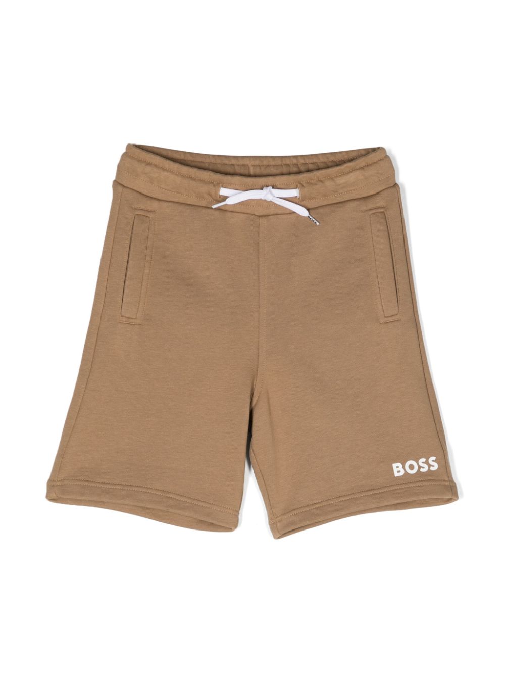 BOSS Kidswear Joggingshorts mit Logo-Print - Nude von BOSS Kidswear