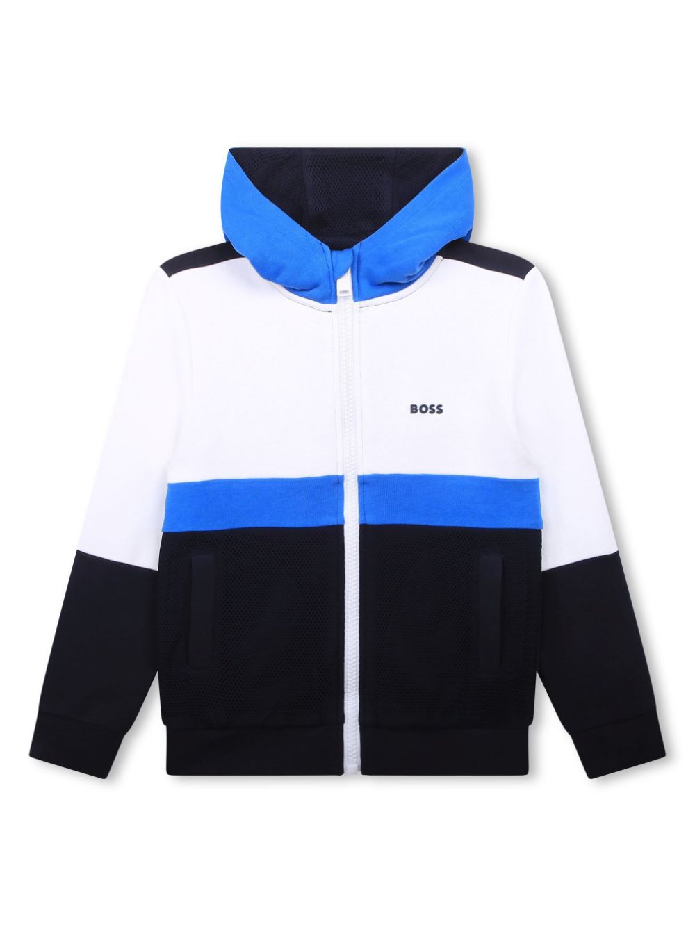 BOSS Kidswear Bomberjacke mit Kapuze - Blau von BOSS Kidswear