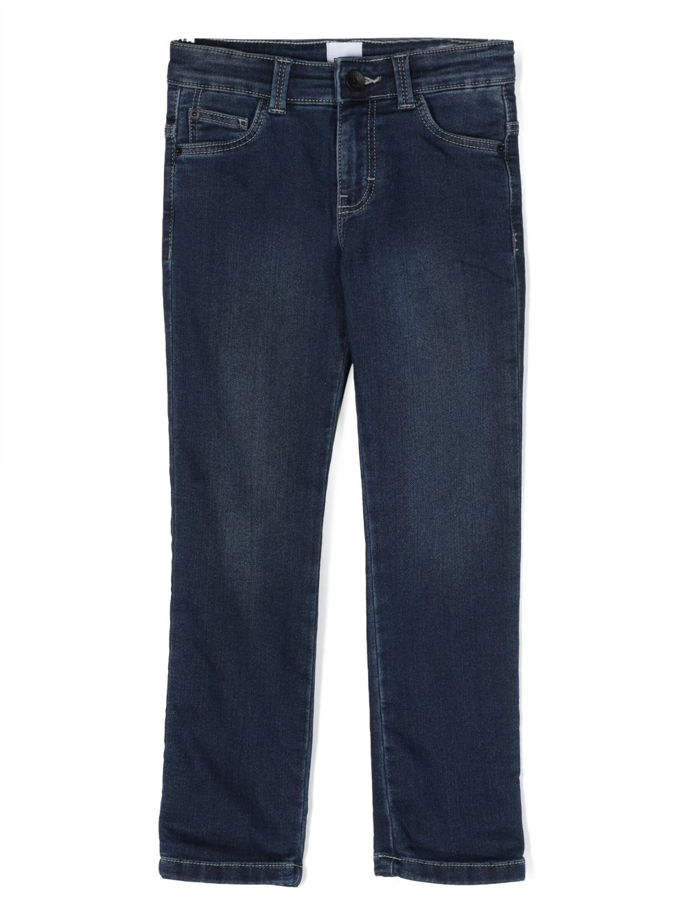 BOSS Kidswear Halbhohe Straight-Leg-Jeans - Blau von BOSS Kidswear