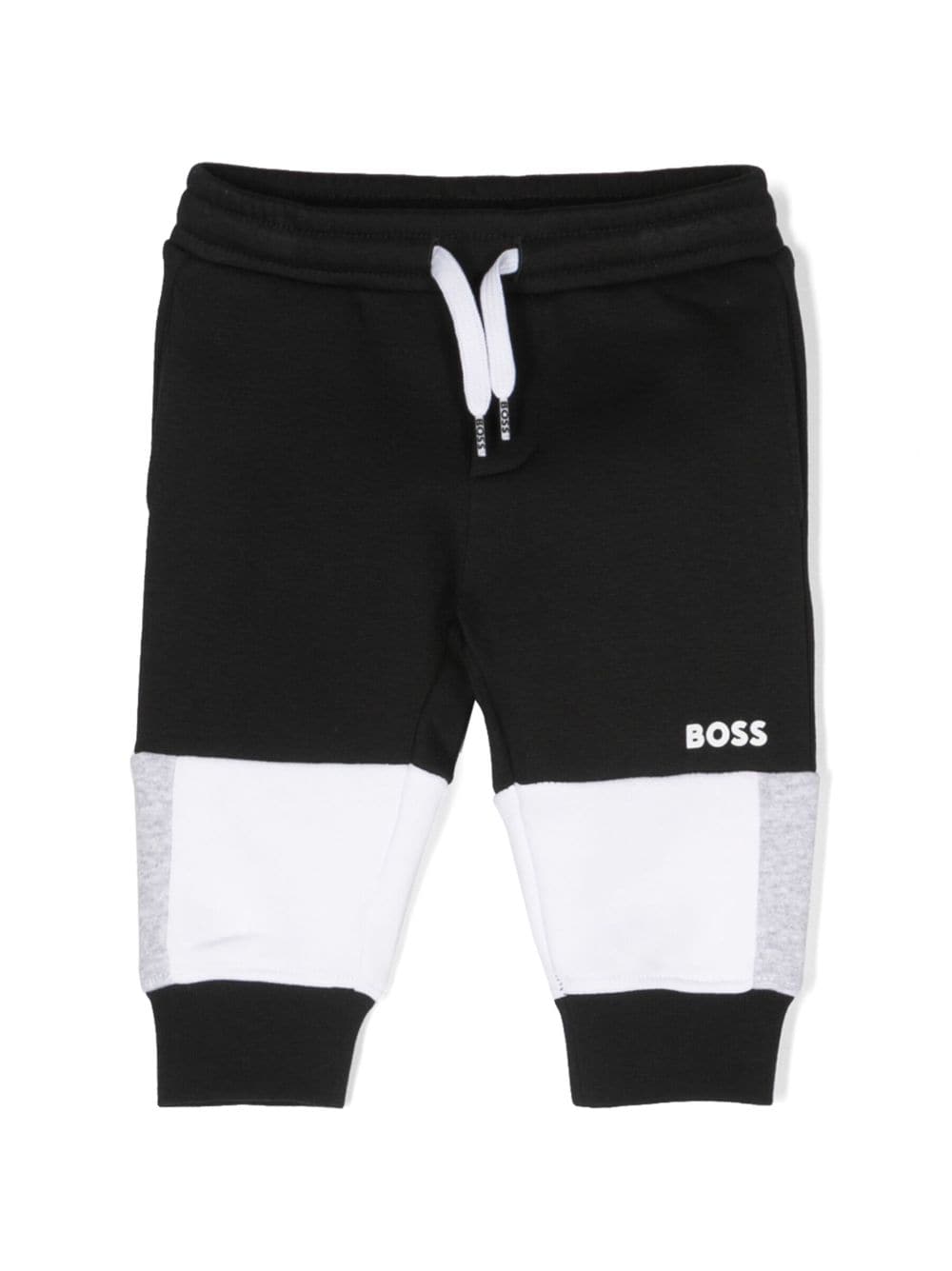 BOSS Kidswear Jogginghose mit Kontrasteinsätzen - Schwarz von BOSS Kidswear