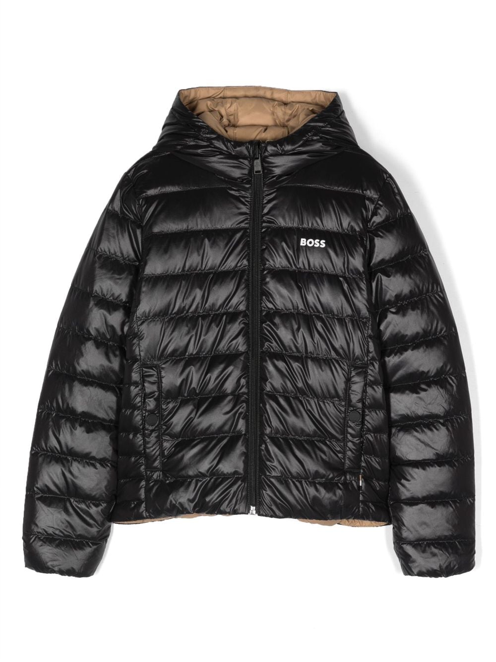 BOSS Kidswear Wendbare Steppjacke - Schwarz von BOSS Kidswear