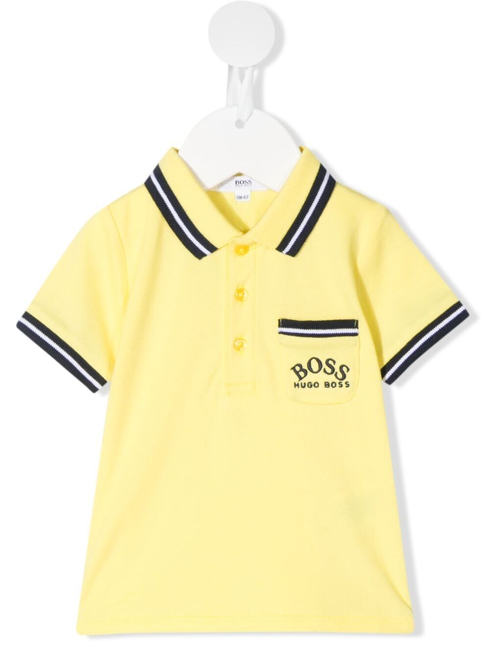 BOSS Kidswear Poloshirt mit Streifendetail - Gelb von BOSS Kidswear