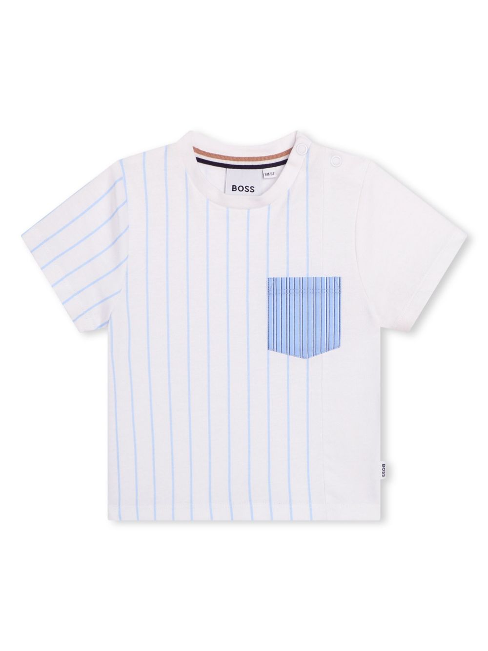 BOSS Kidswear Gestreiftes T-Shirt - Weiß von BOSS Kidswear