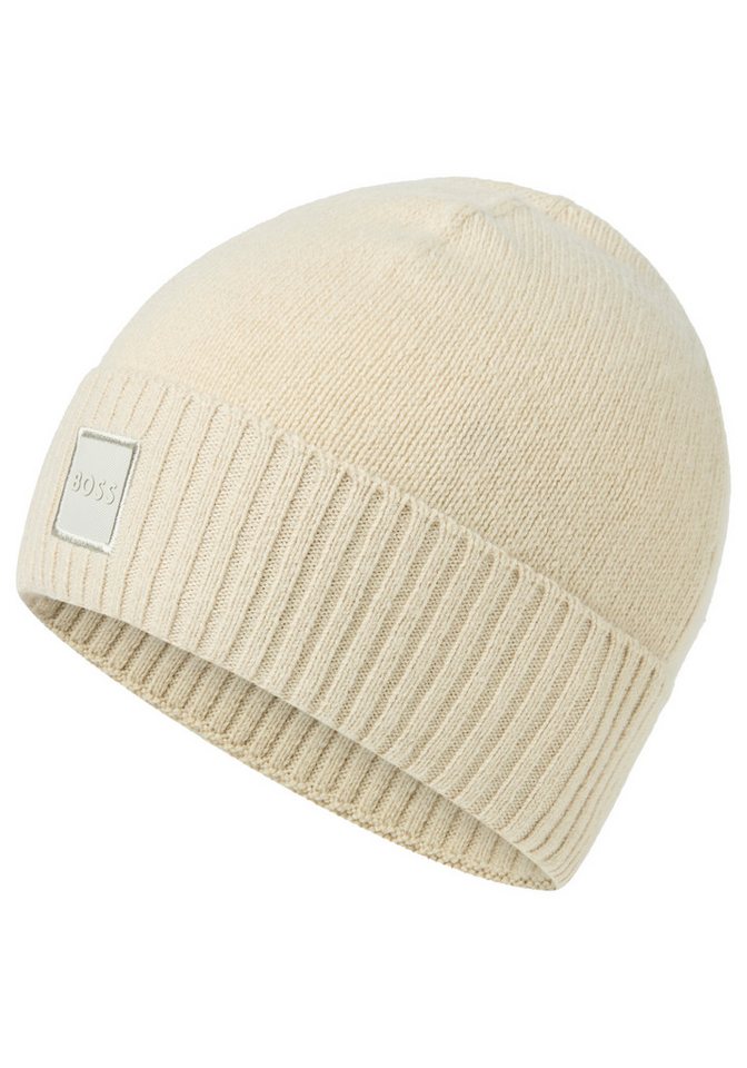 BOSS ORANGE Beanie Akaio_R_Hat Ton in Ton Logo-Badge BOSS ORANGE Beanie Akaio_R_Hat Ton in Ton Logo-Badge von BOSS ORANGE