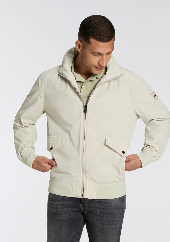 BOSS ORANGE Allwetterjacke Ohice wasserabweisend Kapuze verstaubar abnehmbar Strickbündchen Stehkragen von BOSS ORANGE