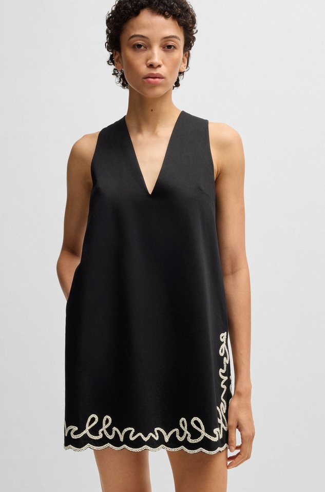 BOSS ORANGE Blusenkleid Dembrolai Premium Damenmode mit Stickerei von BOSS ORANGE