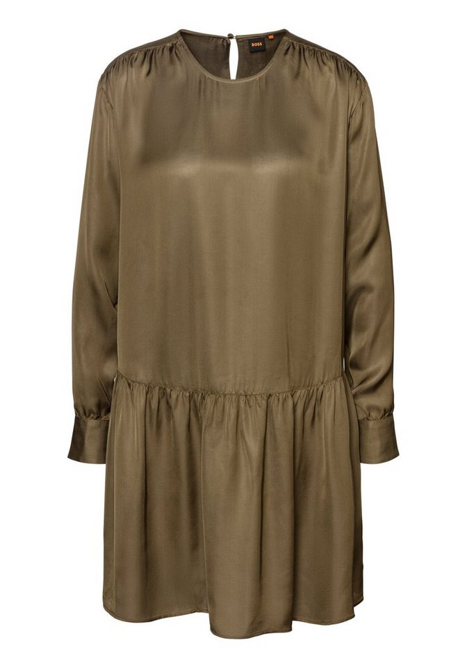 BOSS ORANGE Blusenkleid Diveno Premium Damenmode mit gerafften Details von BOSS ORANGE