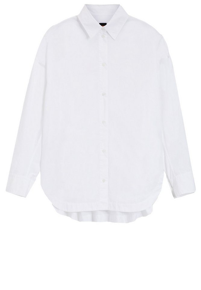 BOSS ORANGE Blusentop aus Baumwoll-Popeline mit Spitzkragen (1-tlg) von BOSS ORANGE