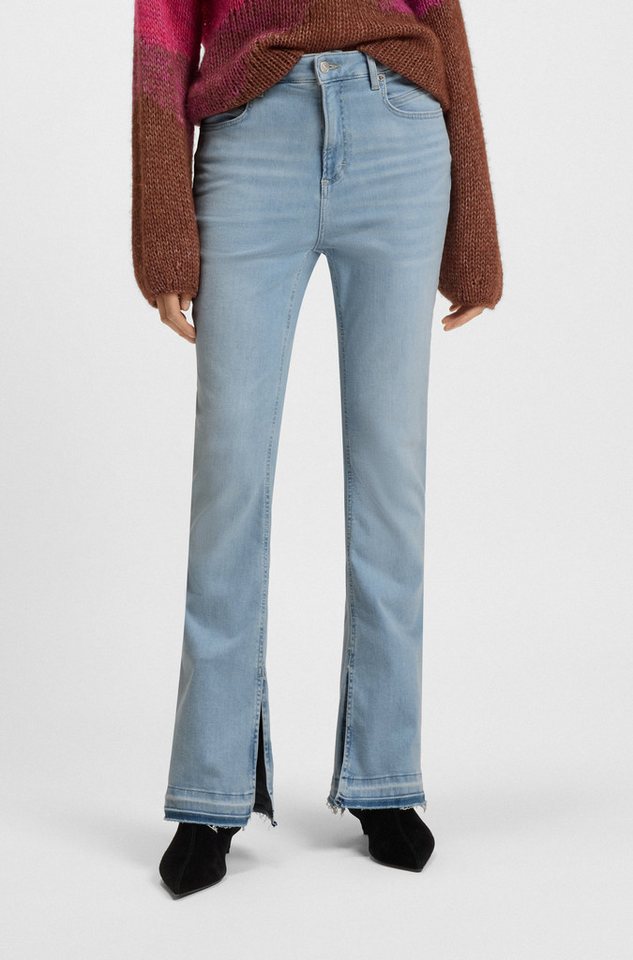 BOSS ORANGE Bootcut-Jeans Rosa High Rise Bootcut Premium Damenmode (BOSS ORANGE DENIM) knöchelfrei von BOSS ORANGE