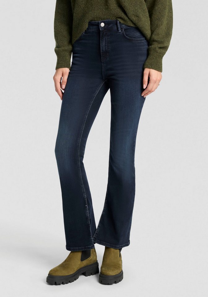 BOSS ORANGE Bootcut-Jeans Rosa High Rise Bootcut Premium Damenmode mit geschlitztem Saum von BOSS ORANGE