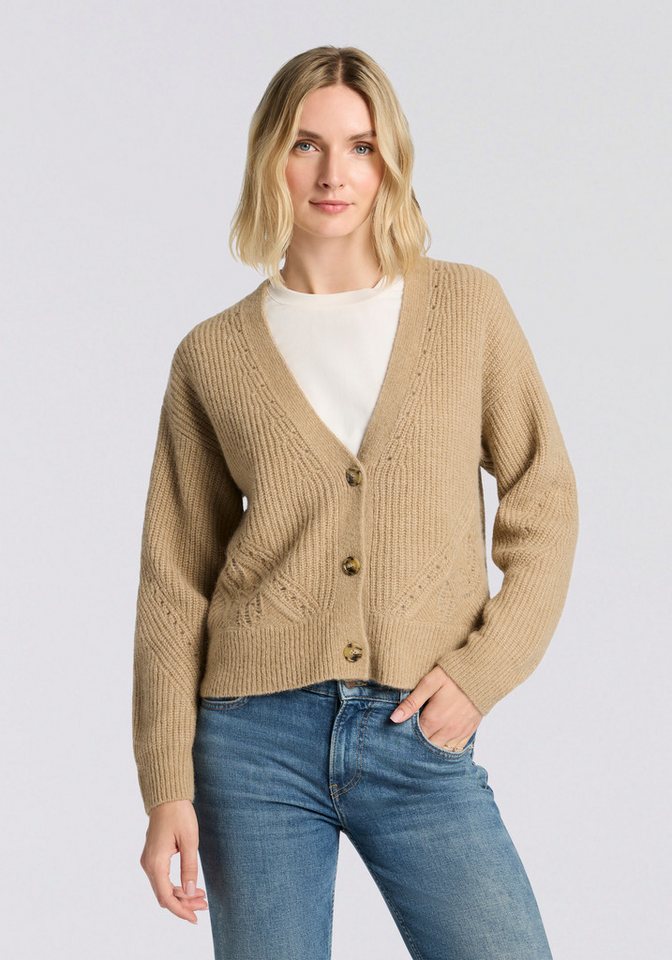 BOSS ORANGE Cardigan Fortellini Premium Damenmode mit Ajourstrickmuster von BOSS ORANGE