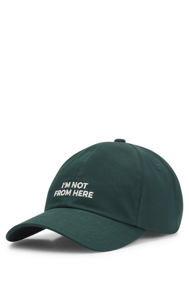BOSS ORANGE Fitted Cap Derrel-Slogan mit Icon Detail, Weite verstellbar von BOSS ORANGE