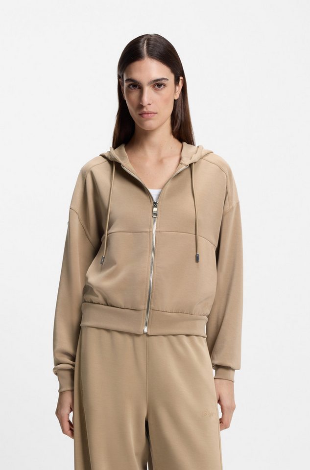 BOSS ORANGE Kapuzensweatjacke Elijak Premium Damenmode im Oversized Fit von BOSS ORANGE