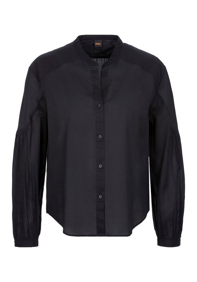 BOSS ORANGE Klassische Bluse Berday Premium Damenmode mit Ballonärmeln von BOSS ORANGE
